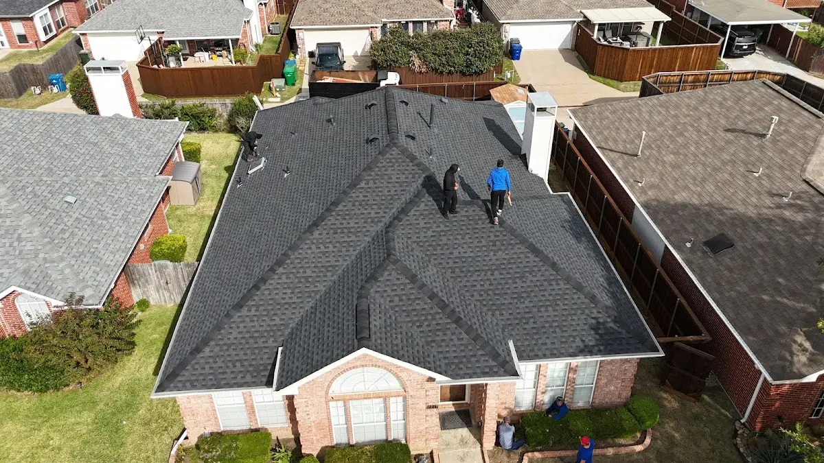 Slate & Tile Roof Repair work in progress on a Park Hills property